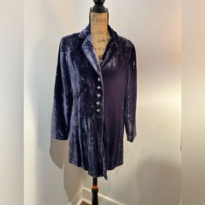 J Jill Purple Velvet Jacket